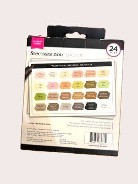 Spectrum Noir Double Ended Alcohol Ink Markers 24 Piece Set ~ Essential Basics